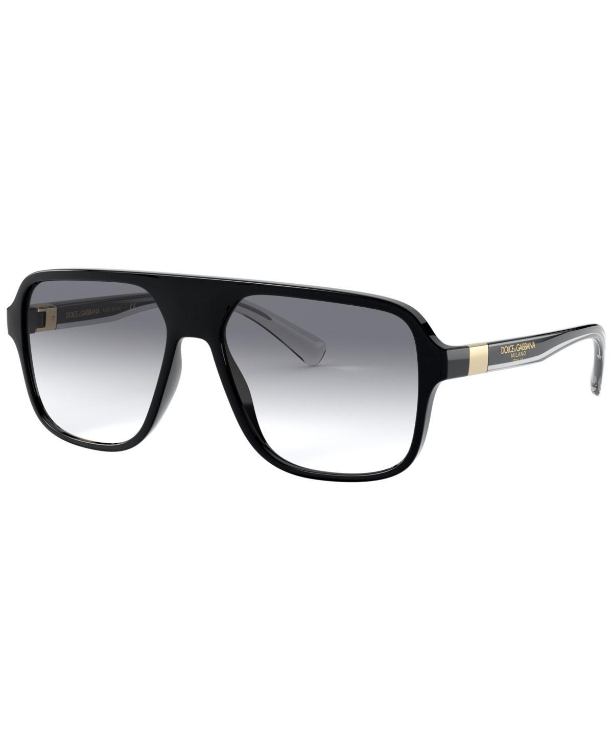 Dolce&Gabbana Mens Sunglasses, DG6134 - TRANSPARENT GREY/BLACK Product Image