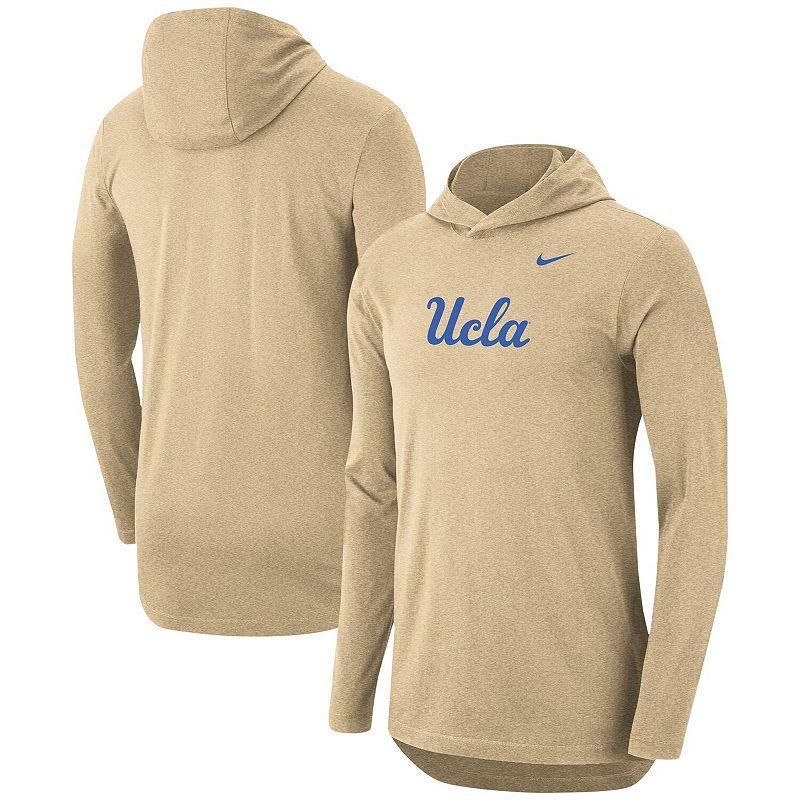 Mens Nike Tan UCLA Bruins Campus Long Sleeve Hoodie T-Shirt Product Image