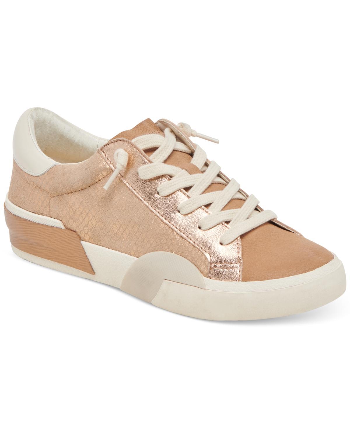 Zina Sneaker In White/tan Leather Product Image