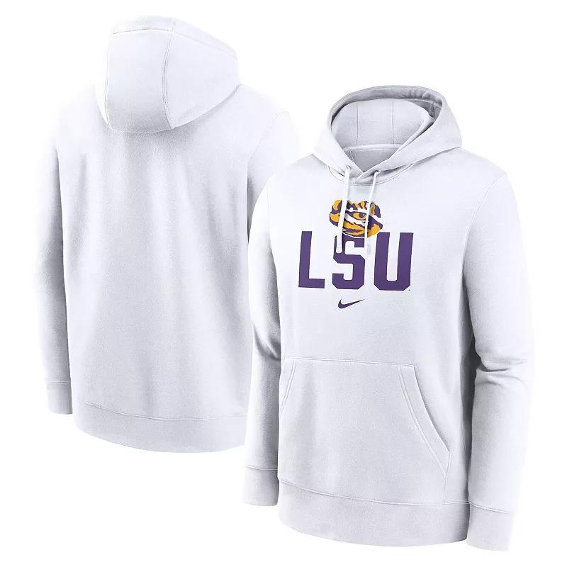 Mens Nike LSU Tigers Primetime Club Fleece Pullover Hoodie Product Image