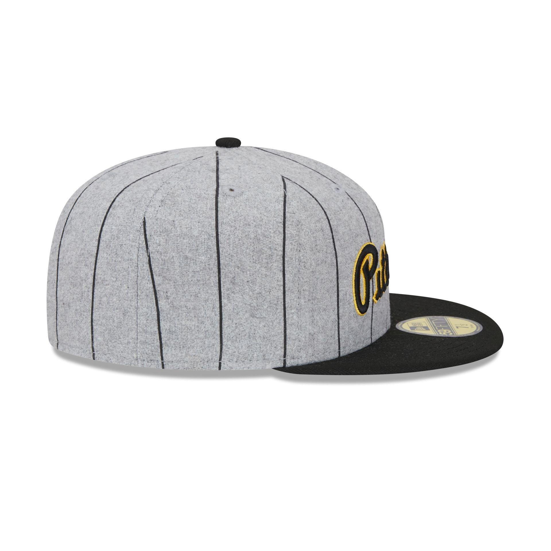 Pittsburgh Pirates Heather Pinstripe 59FIFTY Fitted Hat Male Product Image