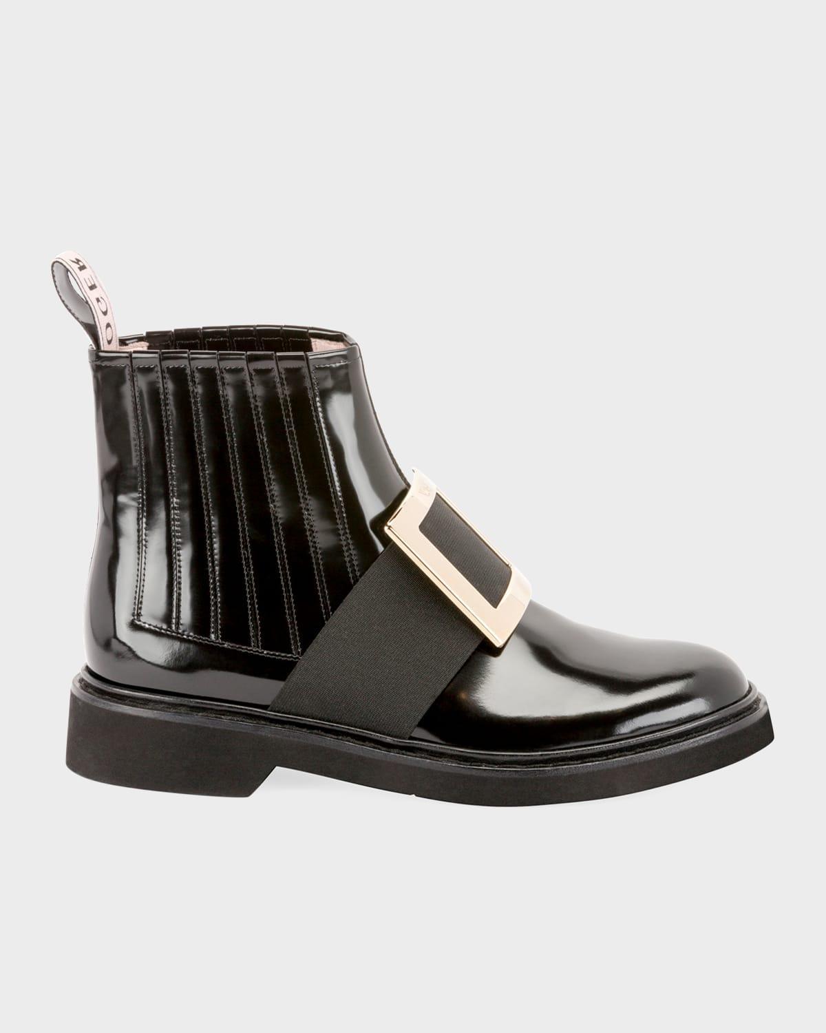 Womens Viv Rangers Patent Leather Chelsea Boots Product Image