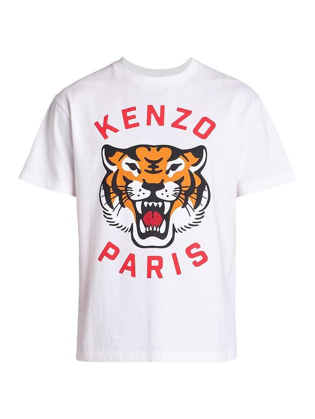 Mens Lucky Tiger Oversized T-Shirt Product Image