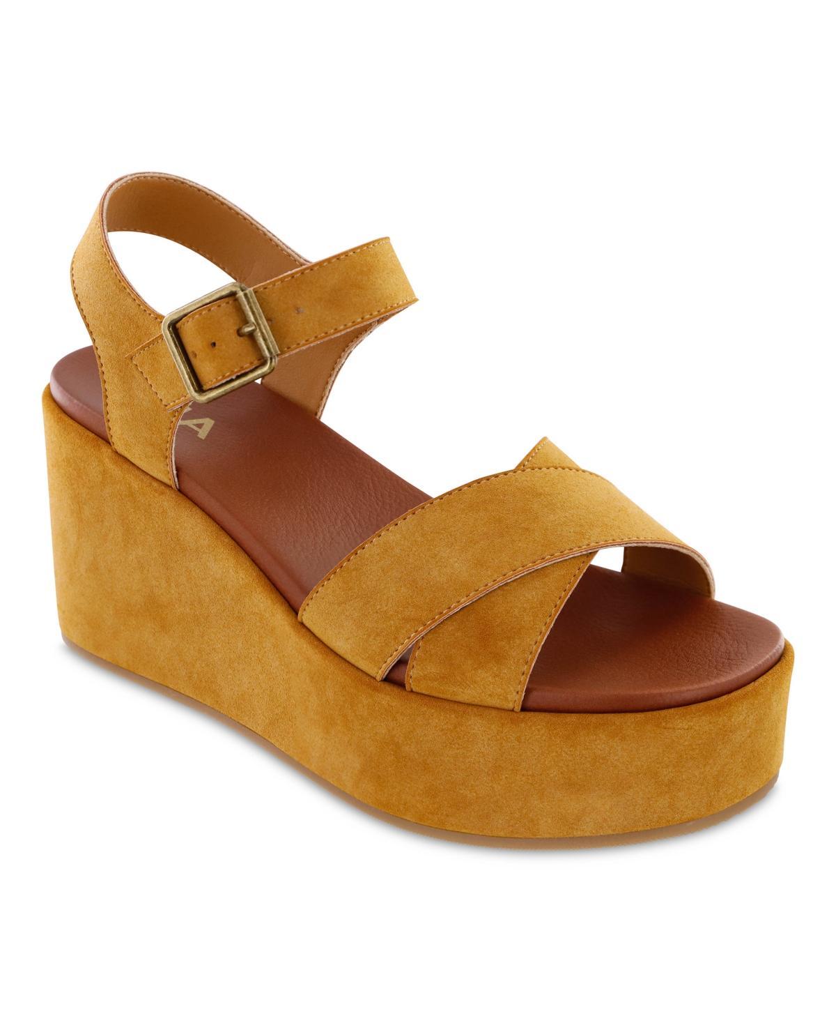 Mia Womens Renay Platform Wedge Sandals Product Image