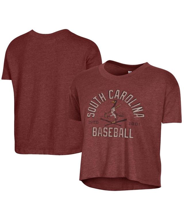 Womens Alternative Apparel Garnet South Carolina Gamecocks Baseball Headliner Cropped T-shirt Product Image