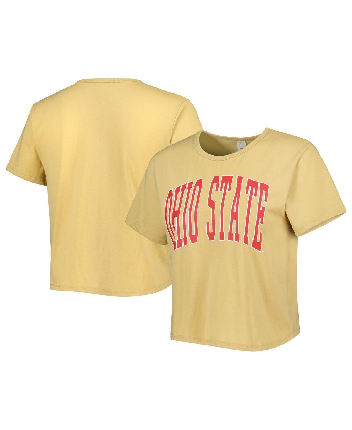 Womens ZooZatz Ohio State Buckeyes Core Fashion Cropped T-Shirt Product Image