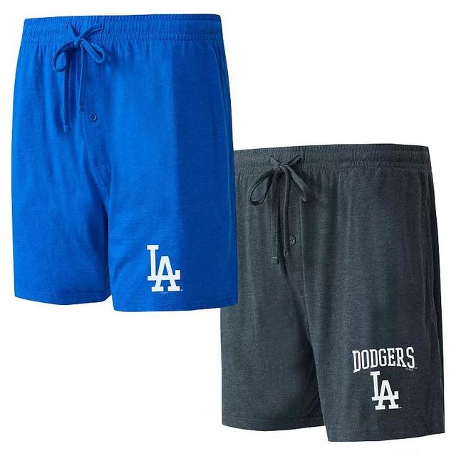 Mens Concepts Sport Royal/Charcoal Los Angeles Dodgers Two-Pack Meter Sleep Shorts Product Image