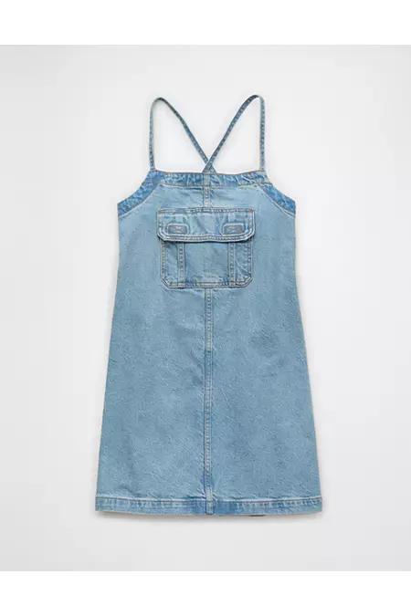 AE Denim Apron Mini Dress Women's Product Image