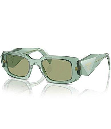 Prada Unisex PR 17WS 49mm Transparent Rectangle Sunglasses Product Image