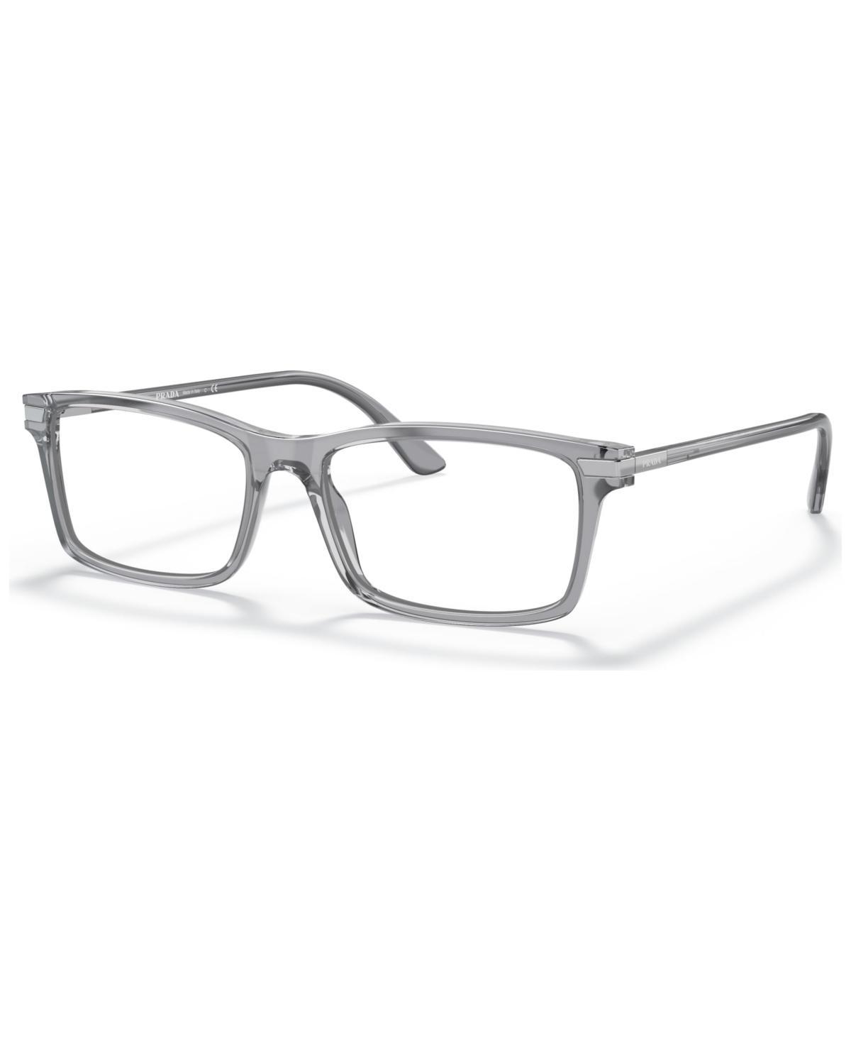 Prada Mens Eyeglasses, Pr 03YV - Trasparent Gray Product Image