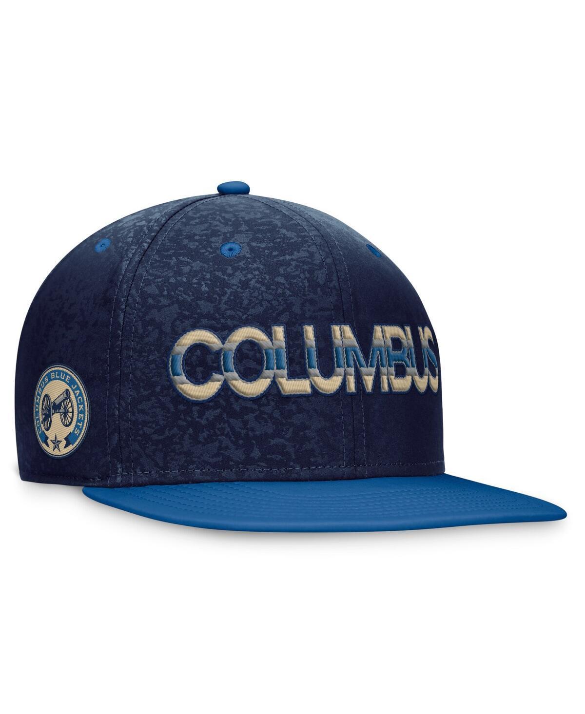 Mens Fanatics Branded /Blue Columbus Blue Jackets Authentic Pro Alternate Jersey Snapback Hat Product Image