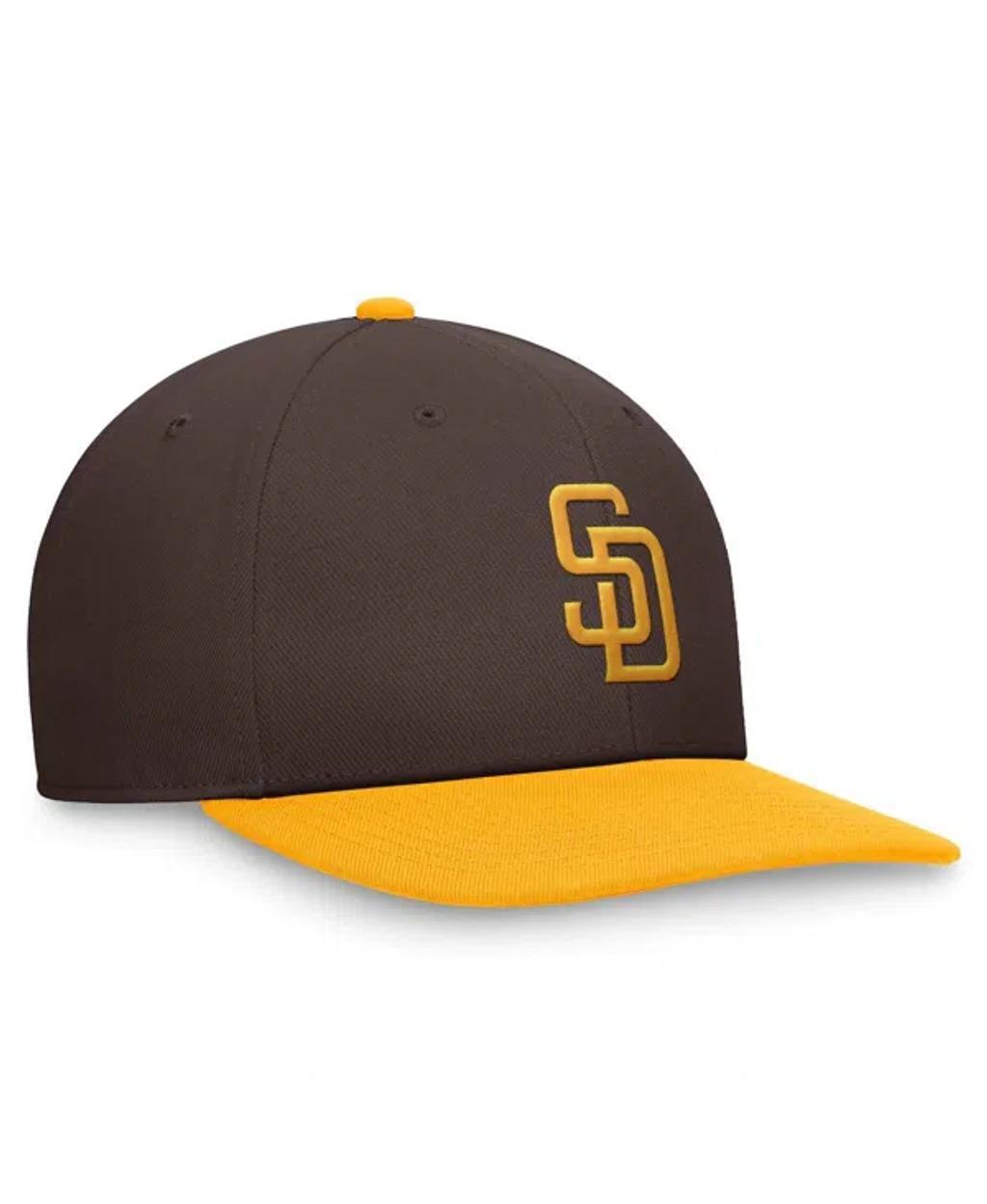 NIKE Men's Brown/gold San Diego Padres Evergreen Two-tone Snapback Hat In Dkcdr,ungd Product Image