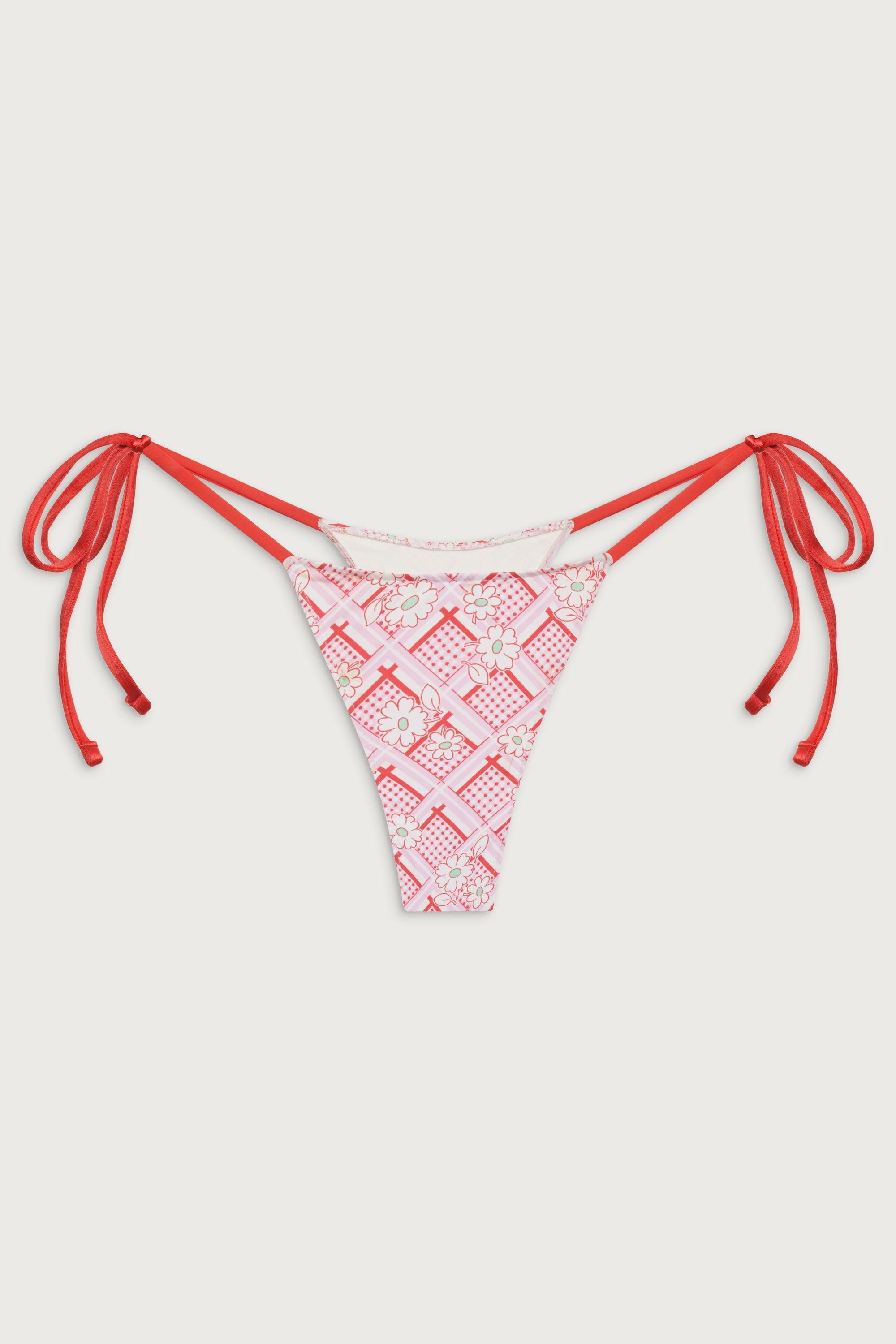 Divine Skimpy Floral Bikini Bottom - Red Rover Product Image