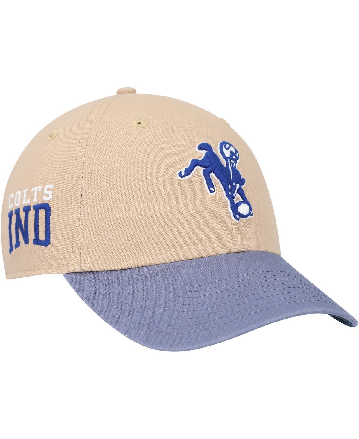 Mens 47 Brand Khaki Indianapolis Colts Ashford Clean Up Adjustable Hat - Khaki Product Image