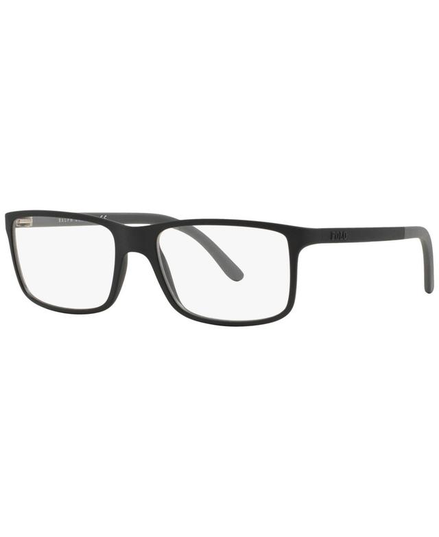 Polo Ralph Lauren PH2126 Mens Rectangle Eyeglasses - Matte Blk Product Image