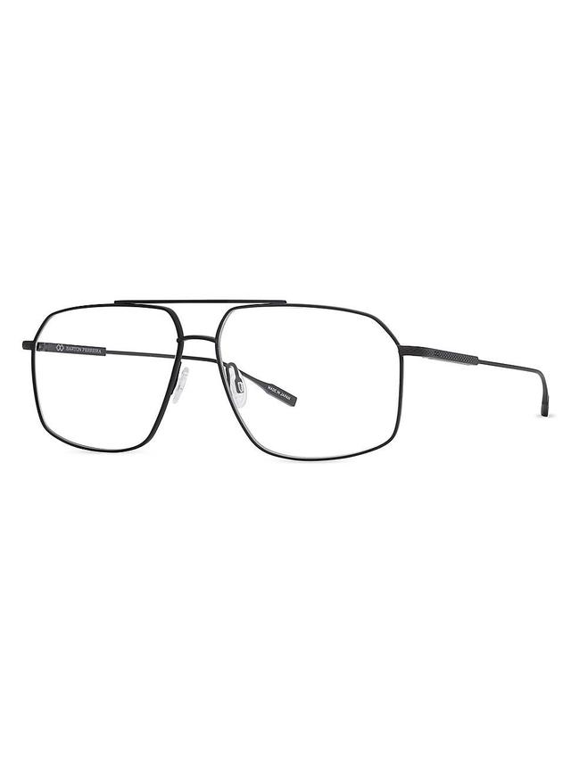 Mens Renzo 60MM Navigator Eyeglasses Product Image