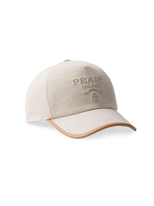 Womens Linen Blend Baseball Cap Product Image