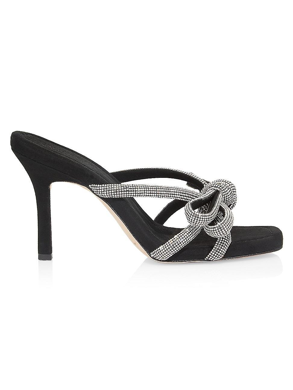 Margi Crystal Knot Mule Sandals Product Image