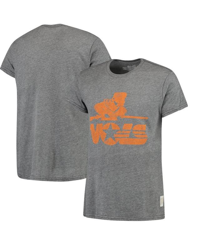 Mens Original Retro Brand Heathered Gray Tennessee Volunteers Vintage Musketeer Tri-Blend T-Shirt Product Image