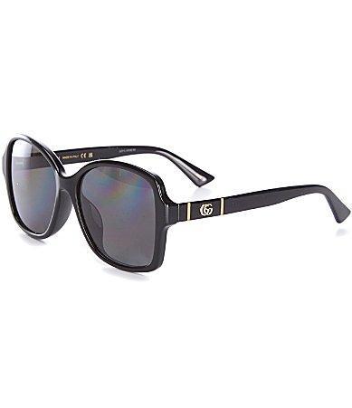 Gucci Womens Gg0765SA 57mm Rectangle Sunglasses Product Image