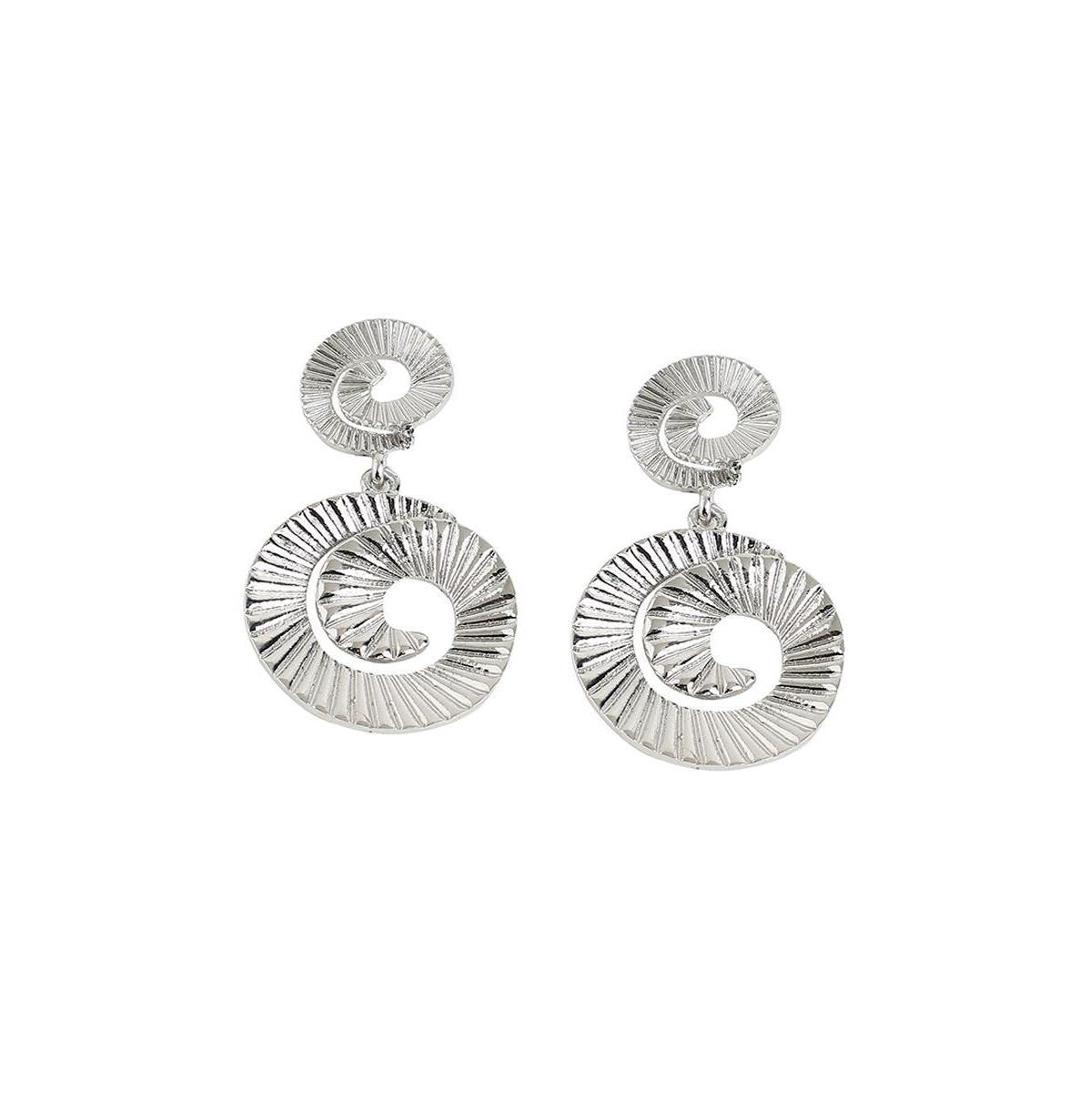 Sohi Womens Swirl Drop Earrings Product Image