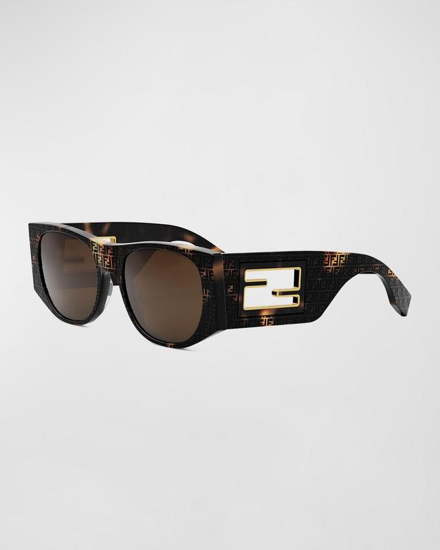 The Fendi Baguette 54mm Oval Sunglasses Product Image