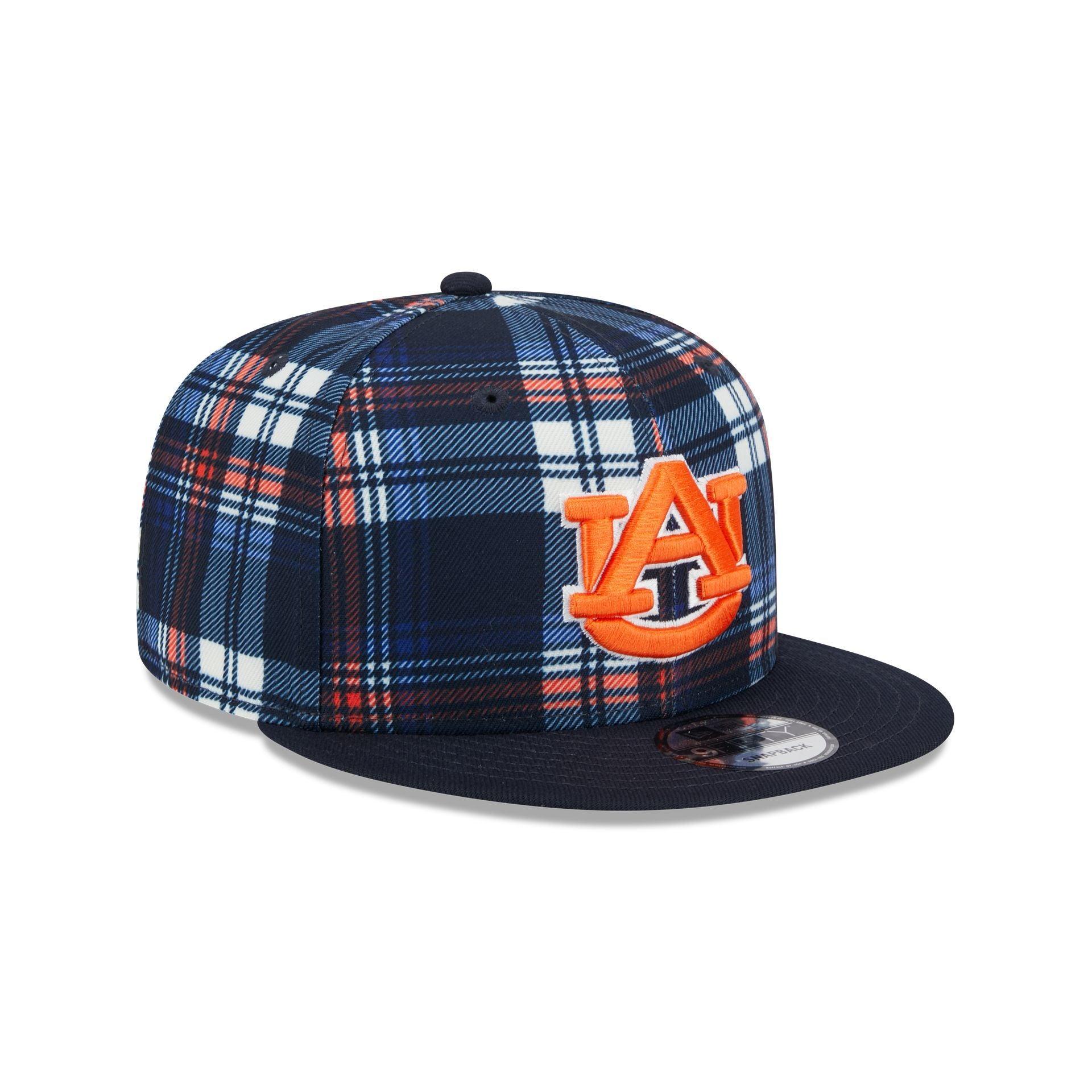 Auburn Tigers Plaid 9FIFTY Snapback Hat Male Product Image