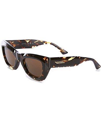 Beveled Acetate Rectangle Sunglasses Product Image