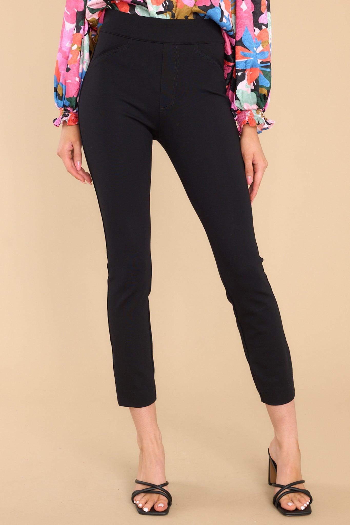 Spanx Black 4-Pocket Skinny Ponte Pants Product Image