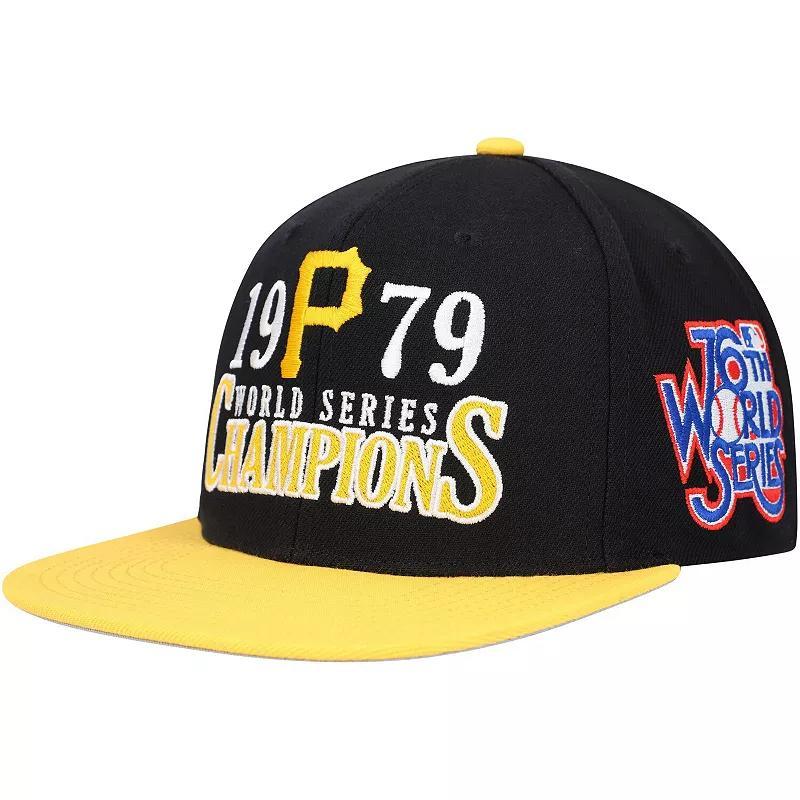 Mens Mitchell & Ness Black Pittsburgh Pirates World Series Champs Snapback Hat Product Image