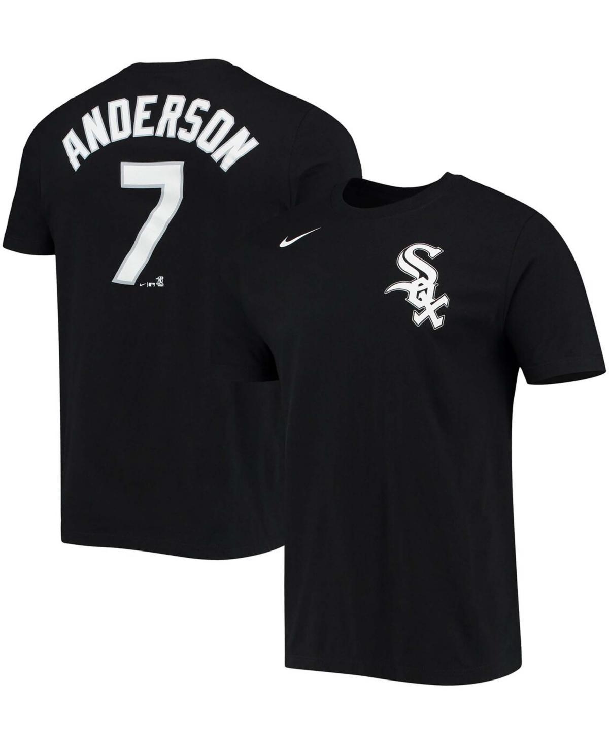 Mens Tim Anderson Black Chicago White Sox Name Number T-shirt Product Image