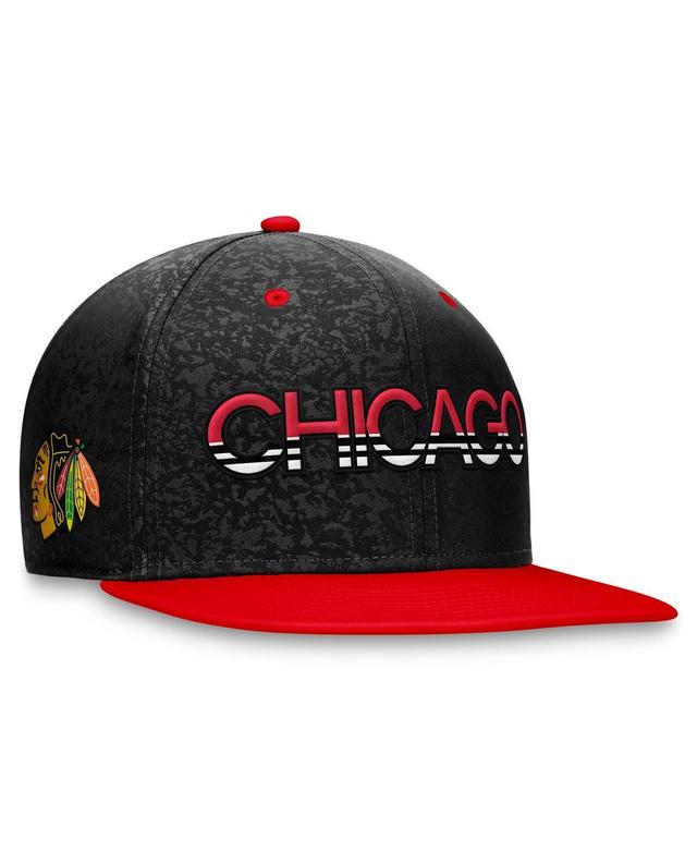 Mens Fanatics Black Chicago Blackhawks Authentic Pro Rink Two-Tone Snapback Hat - Black Product Image