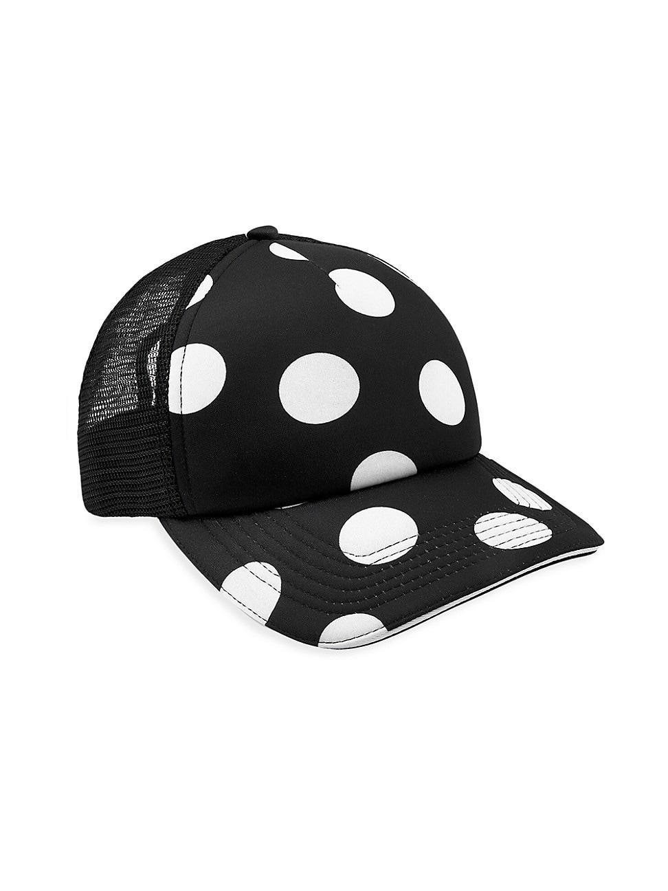 Womens Polka Dot Trucker Hat Product Image