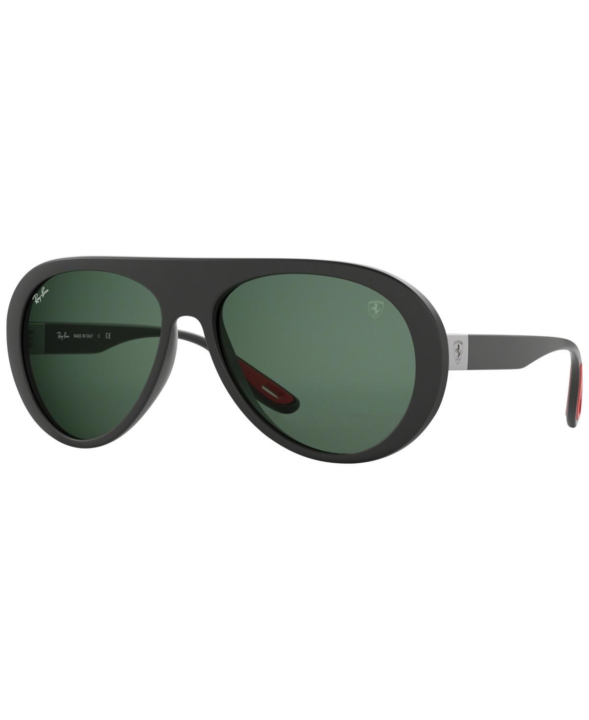 Ray-Ban Mens Sunglasses, RB4310M Scuderia Ferrari Collection 58 - MATTE DARK BLUE Product Image