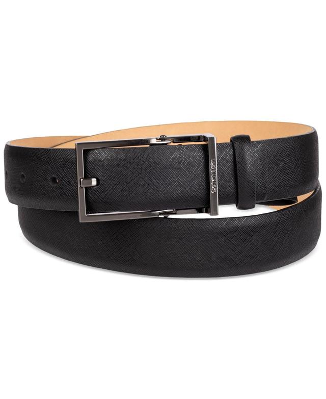 Calvin Klein Mens Hinge Harness Leather Belt Product Image