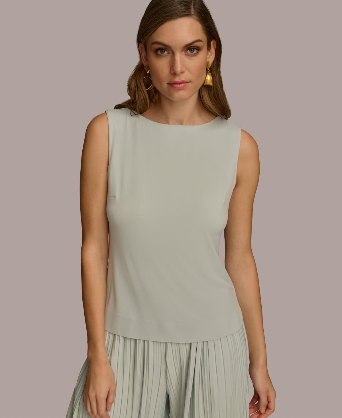 Donna Karan Womens Crewneck Sleeveless Top Product Image