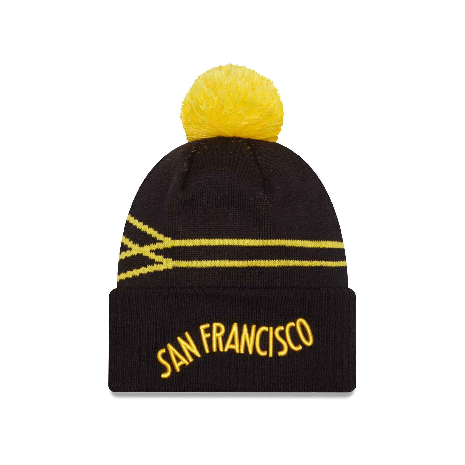 Golden State Warriors 2023 City Edition Pom Knit Hat Male Product Image