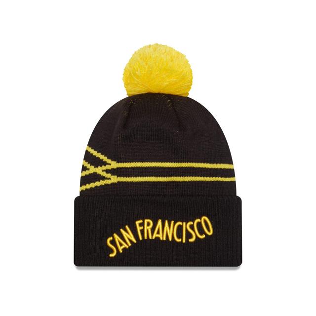 Golden State Warriors 2023 City Edition Pom Knit Hat Male Product Image