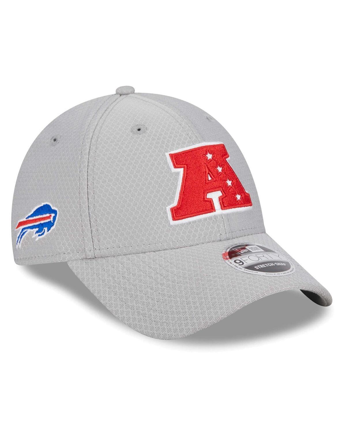 Mens New Era Gray Buffalo Bills 2024 Pro Bowl 9FORTY Adjustable Hat Product Image