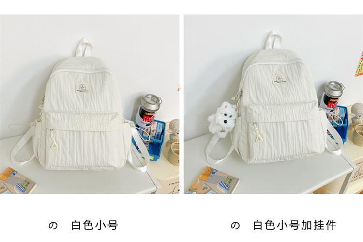 Plain Drawstring Fabric Backpack Product Image