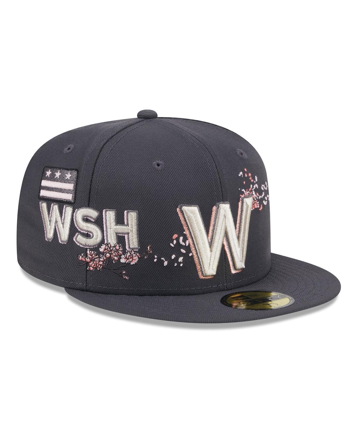 Mens New Era Graphite Washington Nationals City Connect Icon 59FIFTY Fitted Hat Product Image