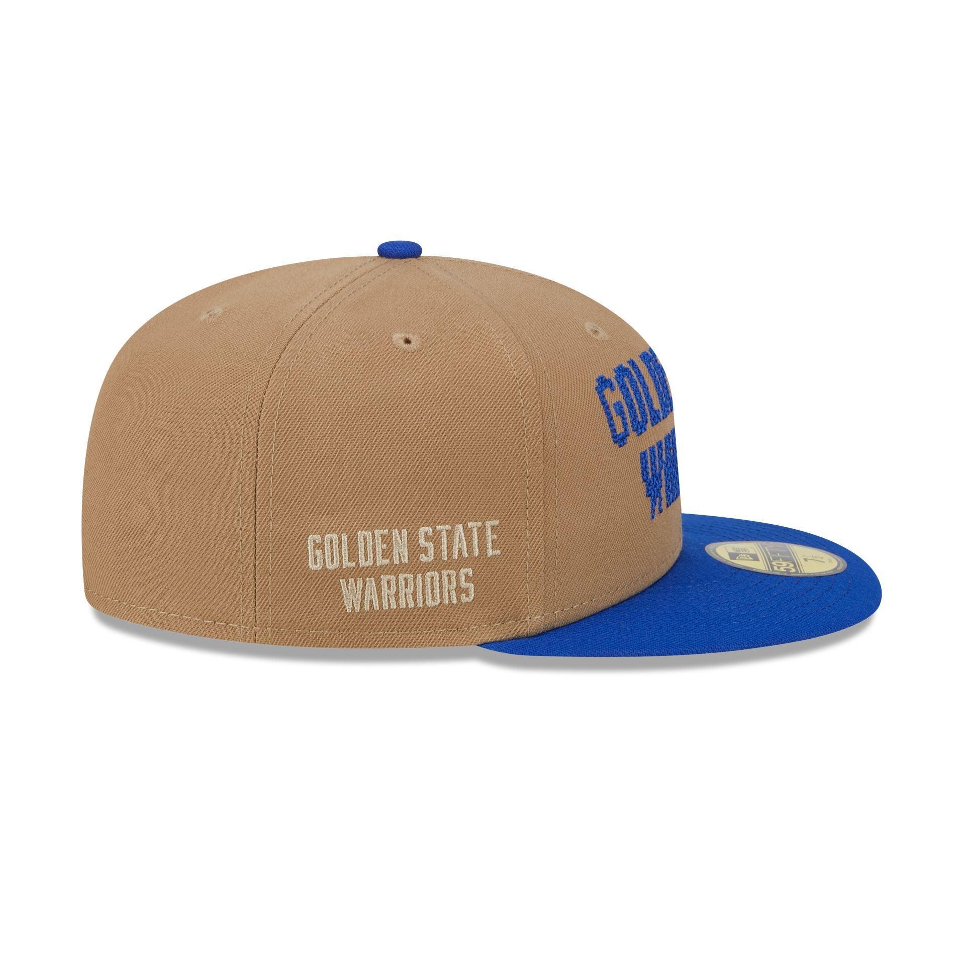 Golden State Warriors Classic 8-Bit Wordmark 59FIFTY Fitted Hat Male Product Image