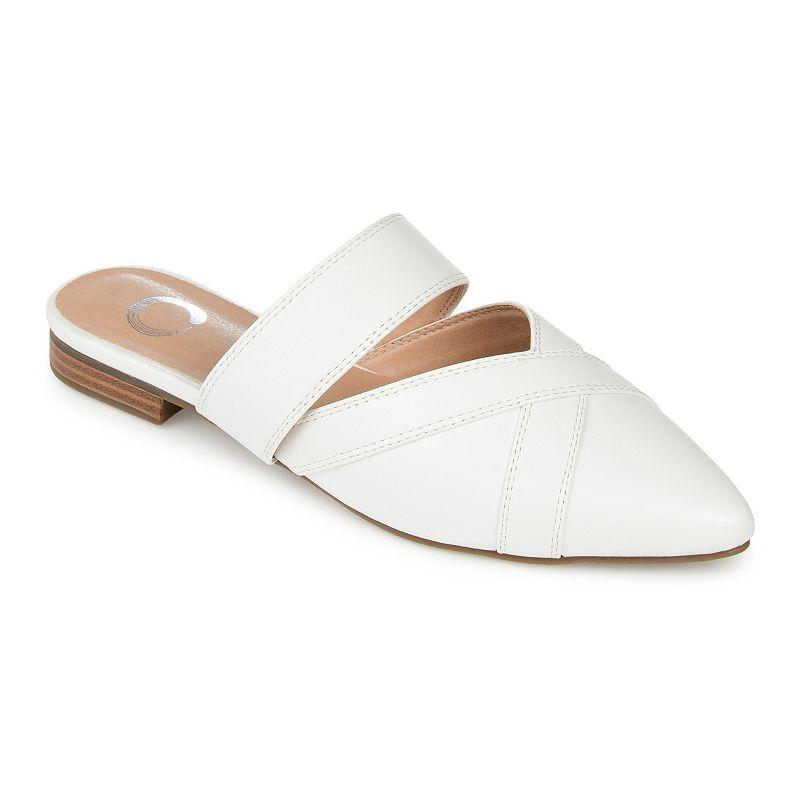 Journee Collection Stasi Womens Mules White Product Image