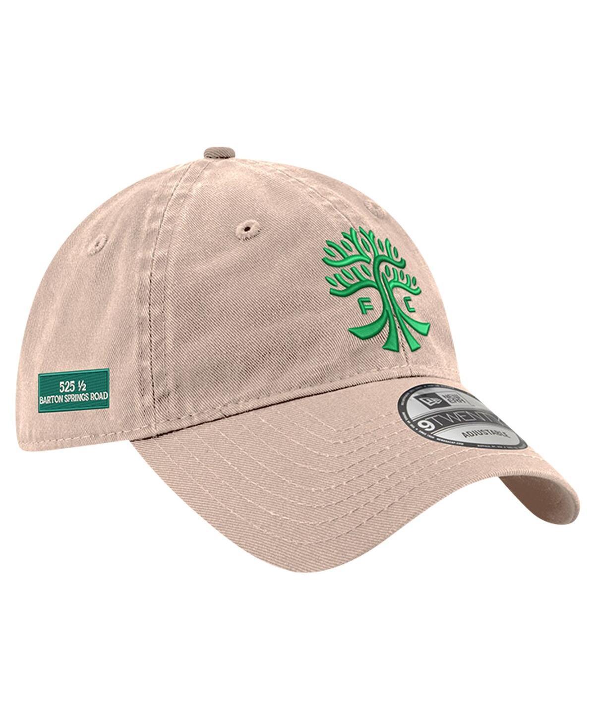 Mens New Era Khaki Austin FC 2024 Jersey Hook 9TWENTY Adjustable Hat Product Image