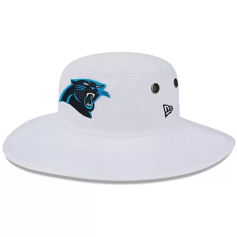 Mens New Era White Carolina Panthers 2023 Nfl Training Camp Panama Bucket Hat Product Image