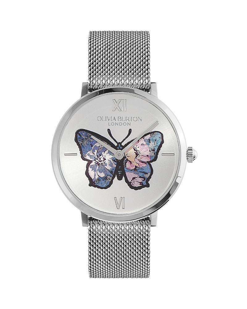 Olivia Burton Signature Butterfly Leather Strap Watch, 28mm Product Image