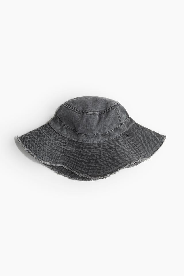 Frayed-edge Cotton Bucket Hat Product Image