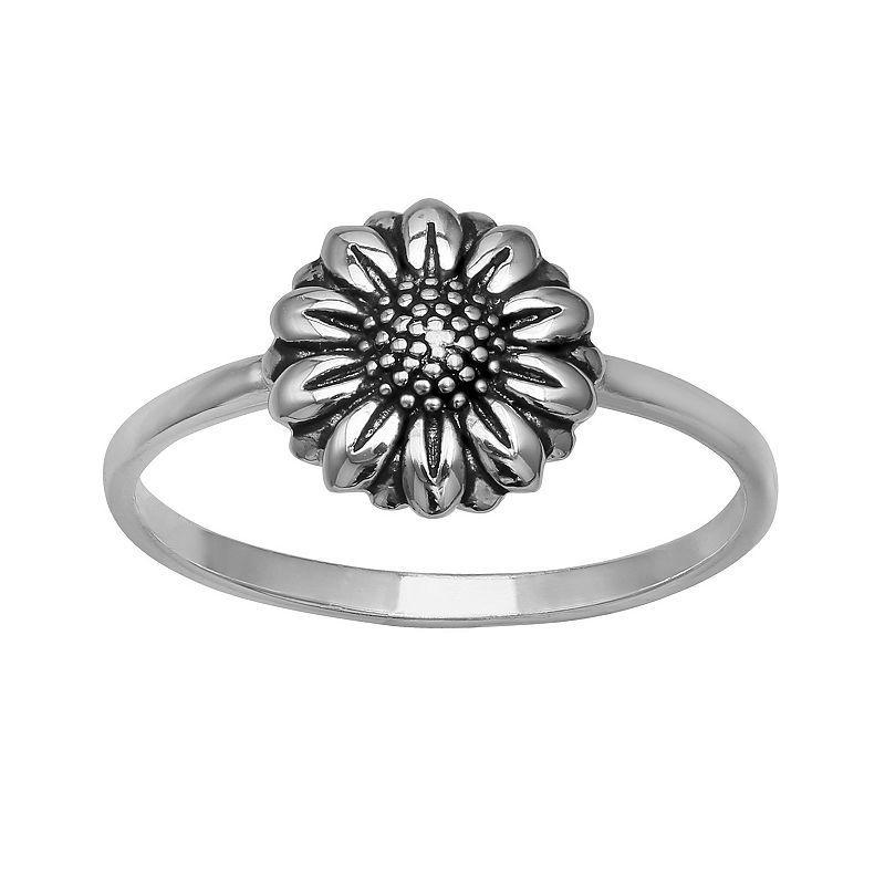 PRIMROSE Sterling Silver Flower Ring, Womens Product Image