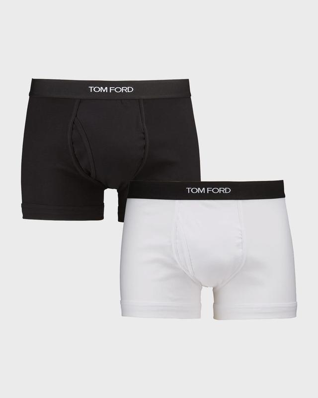 Mens 2-Pack Stretch-Cotton Logo Boxer Briefs Product Image