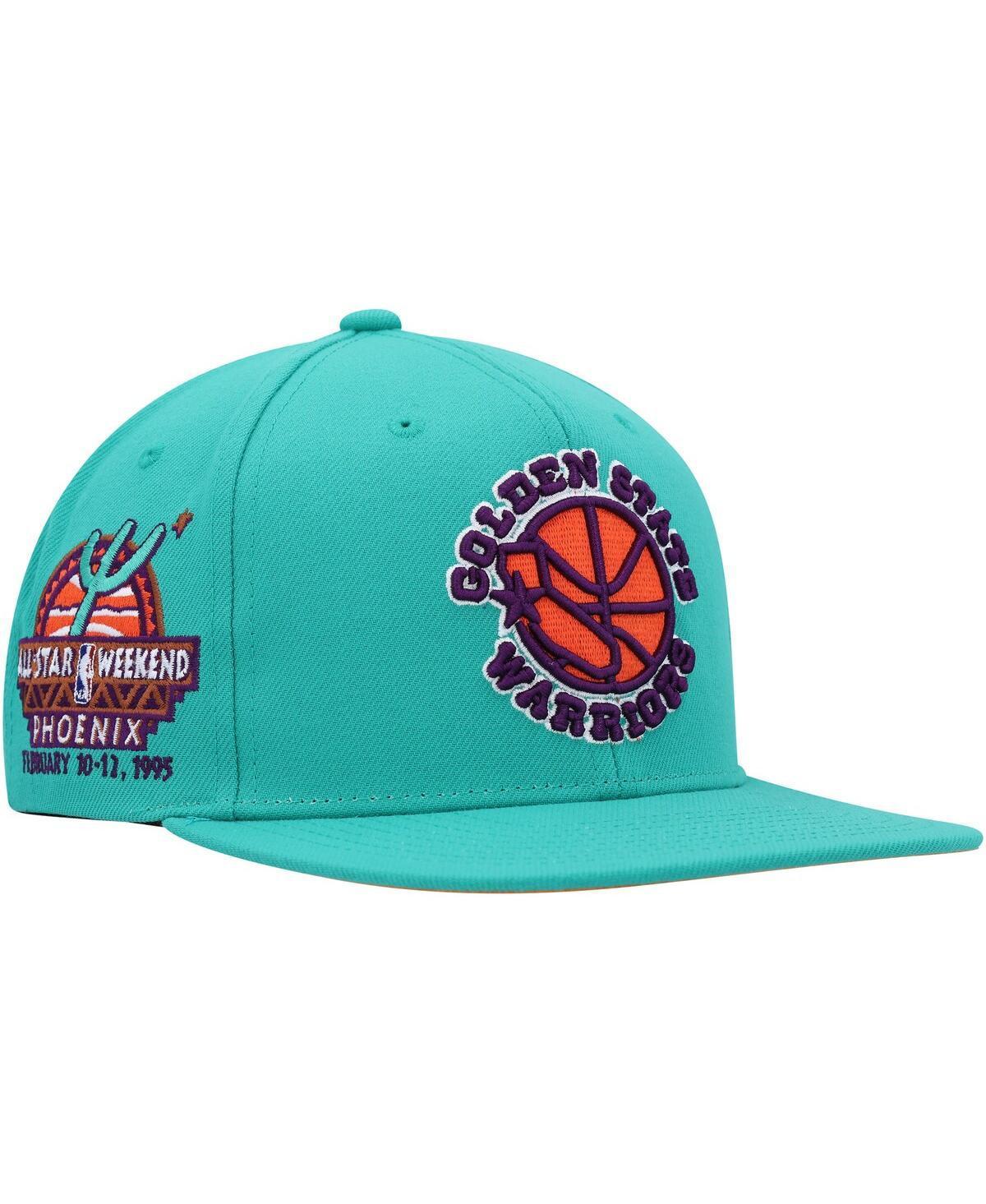 Mens Mitchell & Ness Turquoise Golden State Warriors Hardwood Classics 1995 NBA All-Star Weekend Desert Snapback Hat Product Image